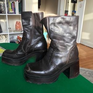 Vintage platform boots